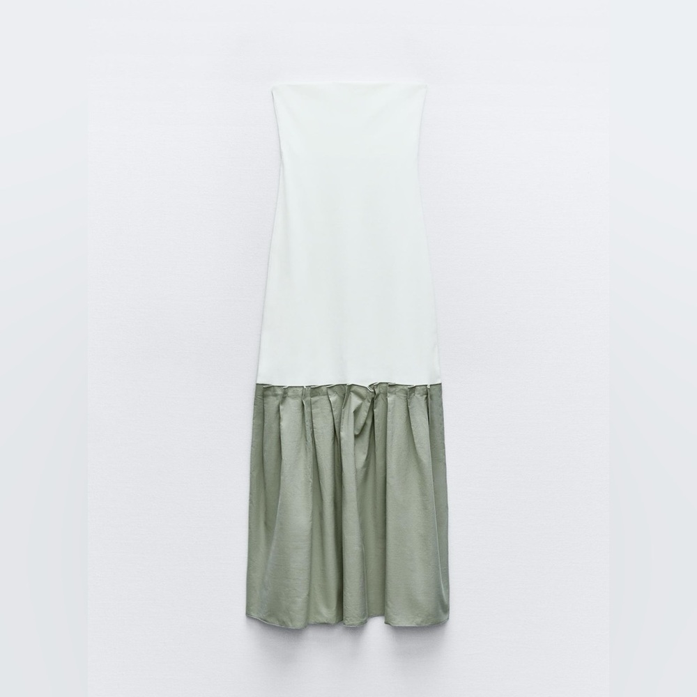 ZARA contrasting midi dress - Picture 4 of 9